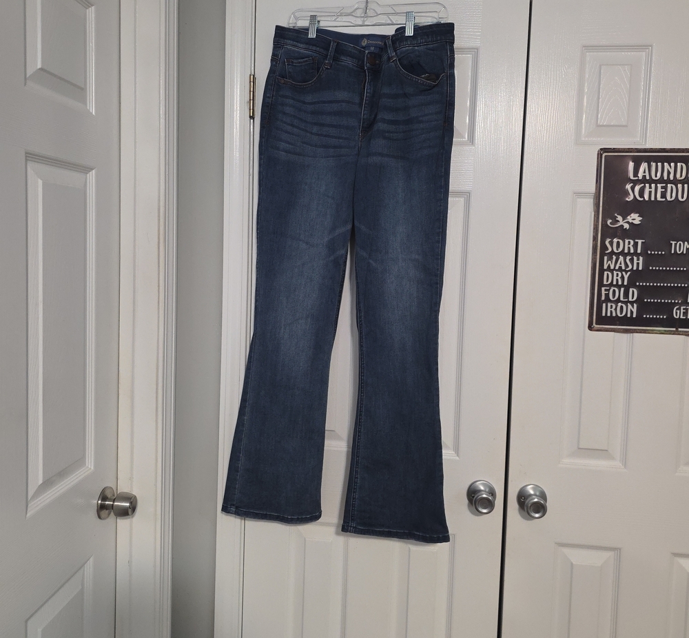 Democracy Women's Dark Blue Wide Leg Jeans